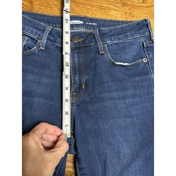 Old Navy Jeans Pop Icon Skinny Mid Rise Size 4 Dark Blue J18 - Picture 4 of 9